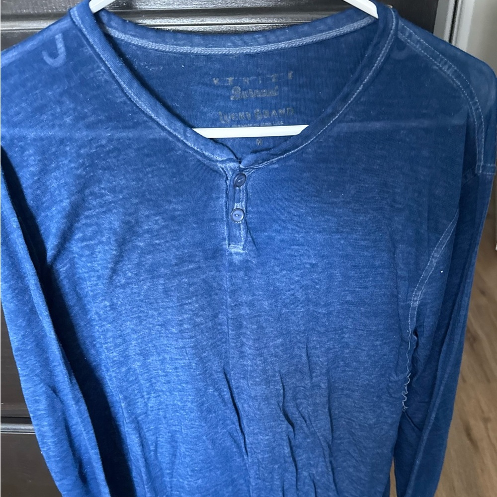 Blue Lucky brand Henley shirt